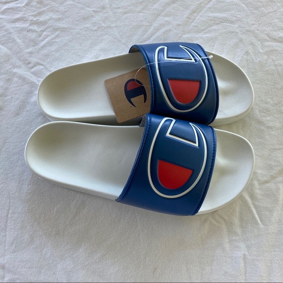 Men’s Champion Royal/White Slides - Picture 6 of 7